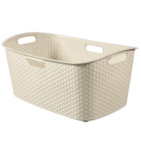   Curver 223393 "style" rattan hatású ruháskosár 47l krém