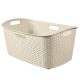 Curver 223393 223393 "STYLE" RATTAN HATÁSÚ RUHÁSKOSÁR 47L Krém