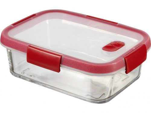 Curver 235707 235707 "SMART COOK" TÉGLA ÉTELTARTÓ 0,9L Átlátszó/piros