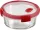 Curver 235708 "smart cook" üveg kerek ételtartó 1,2l átlátszó/piros