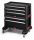 Keter 237006 5 FIÓKOS TÁROLÓ "TOOL CHEST" Fekete/piros