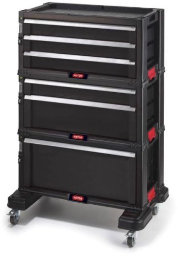 Keter 237786 6 FIÓKOS TÁROLÓ "TOOL CHEST" Fekete/piros