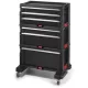 Keter 237786 6 fiókos tároló "tool chest" fekete/piros