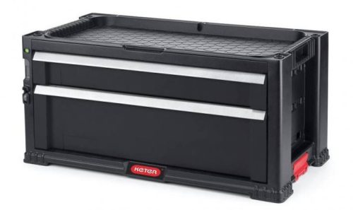 KETER 2 FIÓKOS TÁROLÓ "TOOL CHEST" Fekete/piros