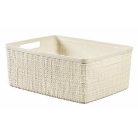 Curver 245371 "jute" kosár m (12l) elefántcsont