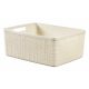 Curver 245371 "JUTE" KOSÁR M (12L) Elefántcsont