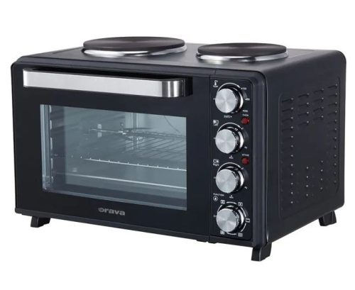 Orava (elektrax30) Minikonyha 3200W 30L sütő+2db elektromos főzőlap+ grill