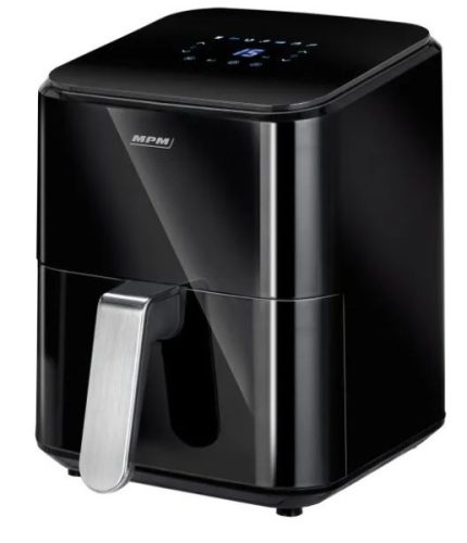 MPM MFR-11 Olajmentes sütő, 1350W, 4,5 l, kivehető sütőedény, 8 progam, digitális, hangjelzés