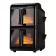 MPM MFR-13 olajmentes sütő kivehető tapadásmentes sütőedény 2x5,5l