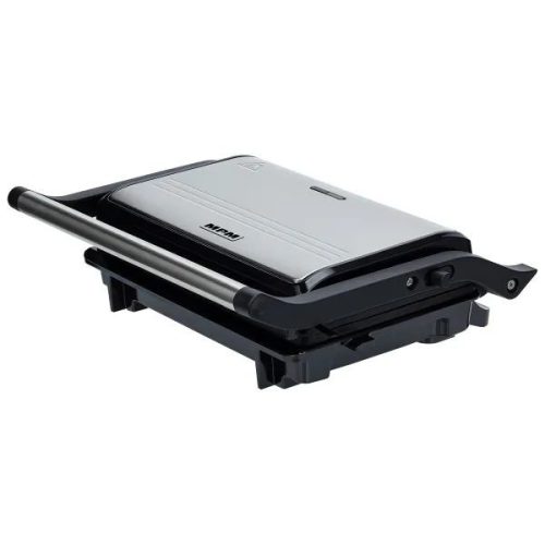 MPM (MGR-13) Grill És Panini Sütő - Rozsdamentes, Tapadásmentes, 1000 W