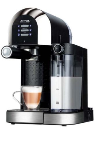 MPM MKW-14 Eszpresszó kávégép - 15 BAR, 1.0L Tartály, 0.7L Tejhabosító