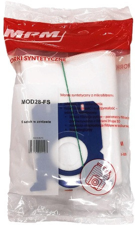 MPM MOD-28-FS Mikrofilteres porzsák MOD-28-as porszívóhoz 5db/cs