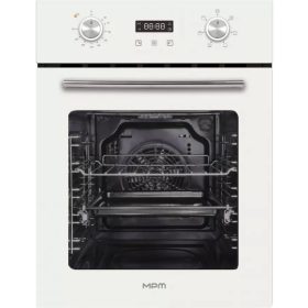   Beépíthető Elektromos Sütő 45cm légkeverés+sütősín, fehér