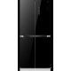 Side By Side Hűtőszekrény Fagyasztóval "multidoor" fekete üveg