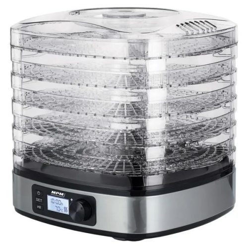 MPM (msg-12) Aszalógép - 250W, 28cm, 5 Tálca, Rozsdamentes