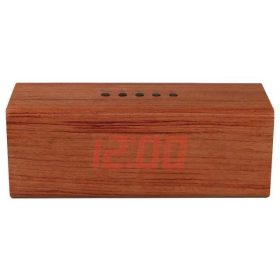Orava RBD-610 ébresztőóra FM rádióval LED-es, 4W fa