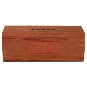 Orava RBD-610 ébresztőóra FM rádióval LED-es, 4W fa