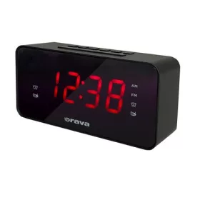   Orava RBD-613 rádiós ébresztőóra nagy Piros LED Kijelzővel, SLEEP, SNOOZE