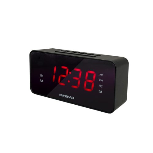 Orava RBD-613 rádiós ébresztőóra nagy Piros LED Kijelzővel, SLEEP, SNOOZE