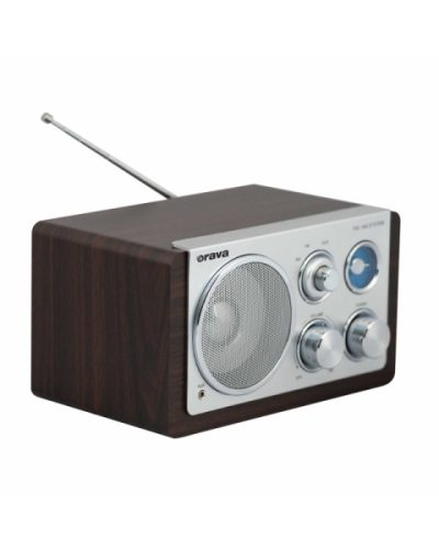 Orava RR-19C Retro Rádió - AM/FM, AUX, RMS 3,5 W, 230 V