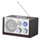 Orava RR-29B retro rádió AM/FM 230V+ 4xAA elemes 3W