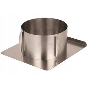   Smile SAK-10 torta forma állítható, kerek, tálcával, rozsdamentes acél