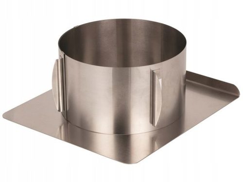 Smile SAK-10 torta forma állítható, kerek, tálcával, rozsdamentes acél