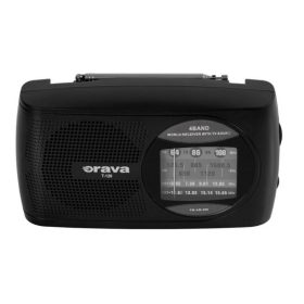 Orava T-120B rádió AM/FM/SW 230V/2xR20 elem fekete
