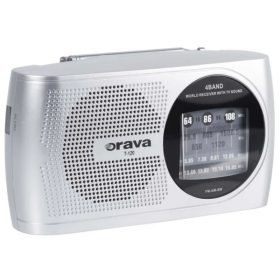 Orava T-120S rádió AM/FM/SW 230V/2xR20 elem ezüst