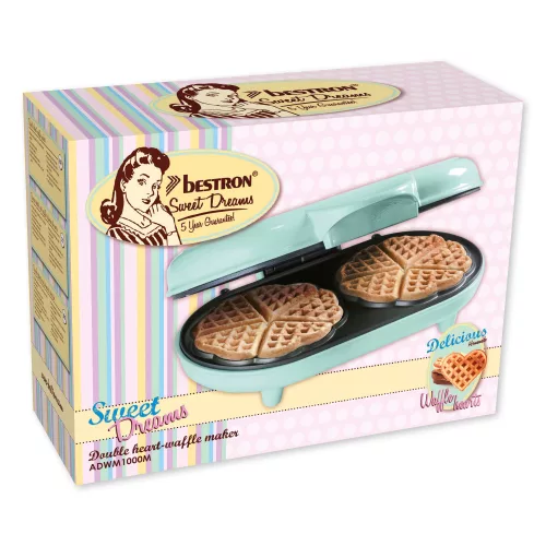 Bestron ADWM1000M gofrisütő dupla