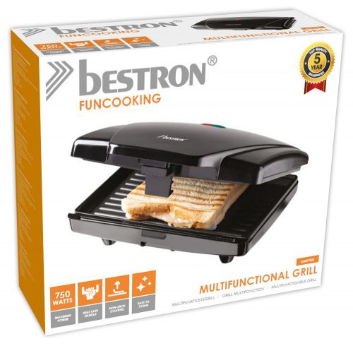 Bestron AMG750Z szendvicssütő (csomagolássérült)