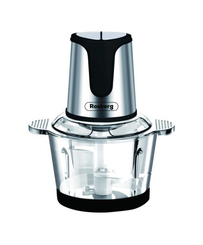 Chopper Rosberg R51111E, 500W, 3L, 2-speed, glass bowl, Black/Silver