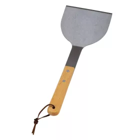   Nava 10-238-005 BBQ Guru rozsdamentes acél grill spatula és kaparó,fa nyél,  26 cm