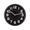 Home AWC250BK fali óra, üveg előlap, kontrasztos, jól leolvasható számlap, 1xAA elem tápellátás, átmérő 250mm