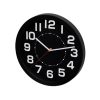 Home AWC250BK fali óra, üveg előlap, kontrasztos, jól leolvasható számlap, 1xAA elem tápellátás, átmérő 250mm