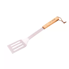   Barbecook BC-ACC-7071 rozsdamentes acél forgató lapát, gumifa nyél, 100% FSC, 46cm