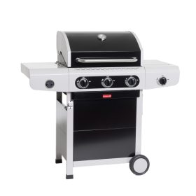   Barbecook BC-GAS-2018 Siesta 310 Black Edition gázgrill, oldalégővel, 124x56x120cm
