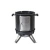 Barbecook BC-SMO-5017 Oskar S zománcozott füstölő és grill, fekete, átmérő 40cm