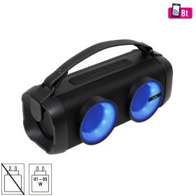   SAL BT 3000 hordozható bluetooth kihangosító, 2 x 16 W, sztereó boombox, FM rádió, USB, microSD, beépített mikrofon, RGB LED, ~4,5 óra üzemidő
