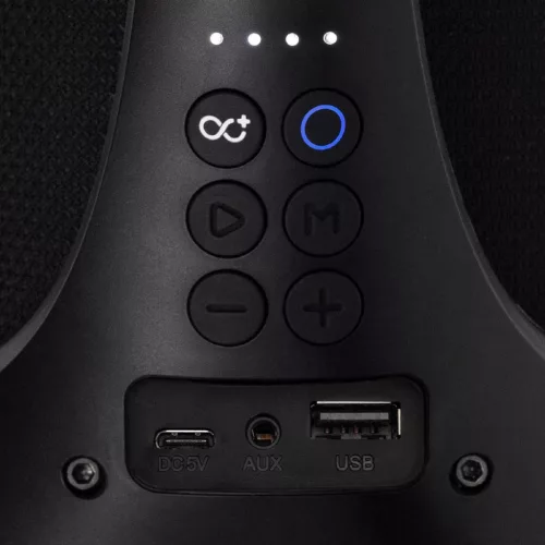 SAL BT 5000 hordozható bluetooth kihangosító, 2 x 25 W, sztereó boombox, FM rádió, USB, microSD, beépített mikrofon, RGB LED, ~6,5 óra üzemidő