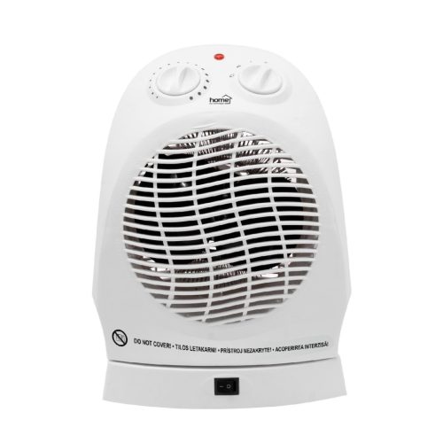 Home FK 1/O hordozható elektromos ventilátoros fűtőtest, 1000W/2000W, oszcillálás, fehér