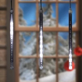   Home G 550 LED-es jégcsap fényfüggöny, kül- és beltéri kivitel, 50 db hidegfehér LED, füzér hossza 1,6 m