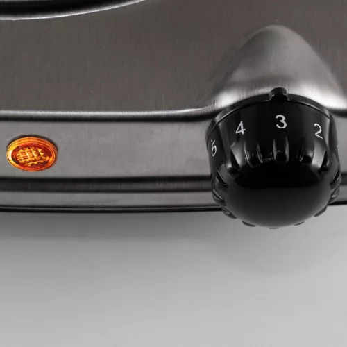 Rezsó, rozsdamentes hordozható főzőlap, 1x1500 W