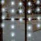 LED-es csillag fényfüggöny, hidegfehér