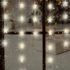 LED-es csillag fényfüggöny, melegfehér