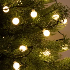   Home KII 200B/WW LED-es gömb fényfüzér, 16 m / 200 db melegfehér LED, állófényű, zöld vezeték, hálózati adapter, beltéri kivitel