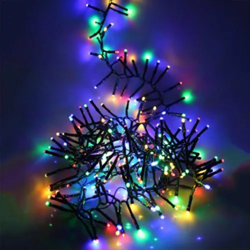 Home LCS 768/M LED-es cluster fényfüzér, kül- és beltéri kivitel, 768 db színes LED, 8 funkciós, memóriás, 7,5 m