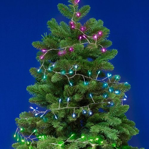 iSparkle microLED-es cluster fényfüzér, SMART, RGB, 120 LED, IP44