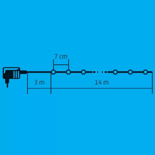 LED-es DUAL COLOR fényfüzér