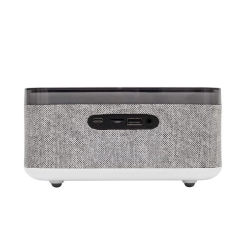 HOME LTCR06 multimédia lejátszó és ébresztőóra, 2x5 Watt, Qi telefontöltés, Bluetooth TWS, FM rádió, LED kijelző, beépített akkumulátor